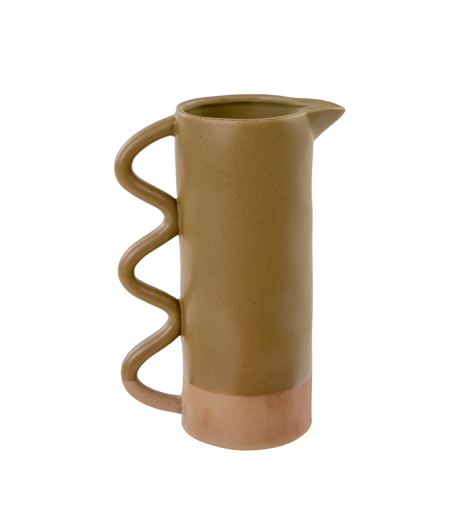 Vase Wavy - olive